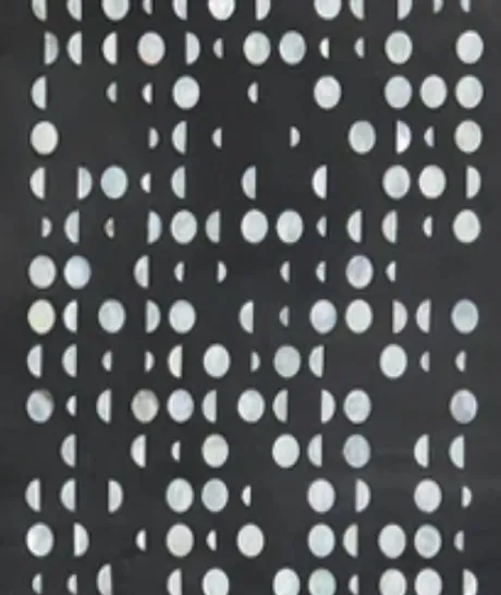 The Sardal pattern of mother-of-pearl dots on a dark ground