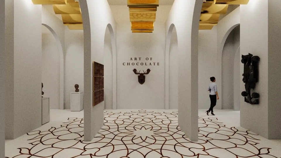 The Gallery, showing chocolate as art